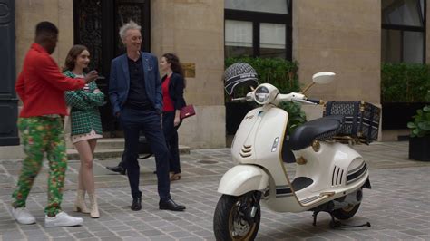 emily in paris dior scooter|Dior vespa 946.